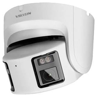 Panoramic dual-lens CCTV camera